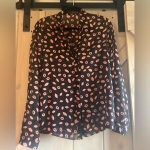 The Limited Chiffon Lips Blouse